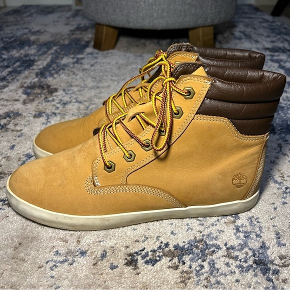 Timberland Dausette Wheat Brown Lace-Up Ankle Sneakers Size 9 - Picture 2 of 9